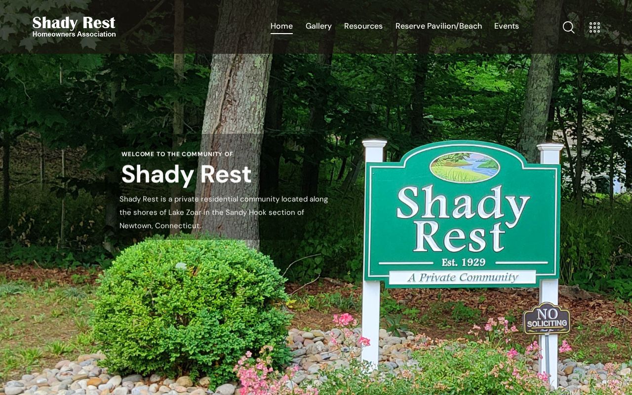 Newtown neighbors Shady Rest Association public community information